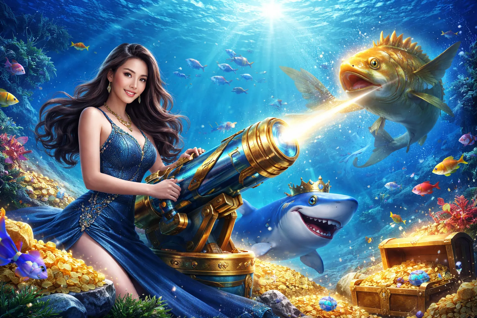 Trải nghiệm bắn cá 3D sống động